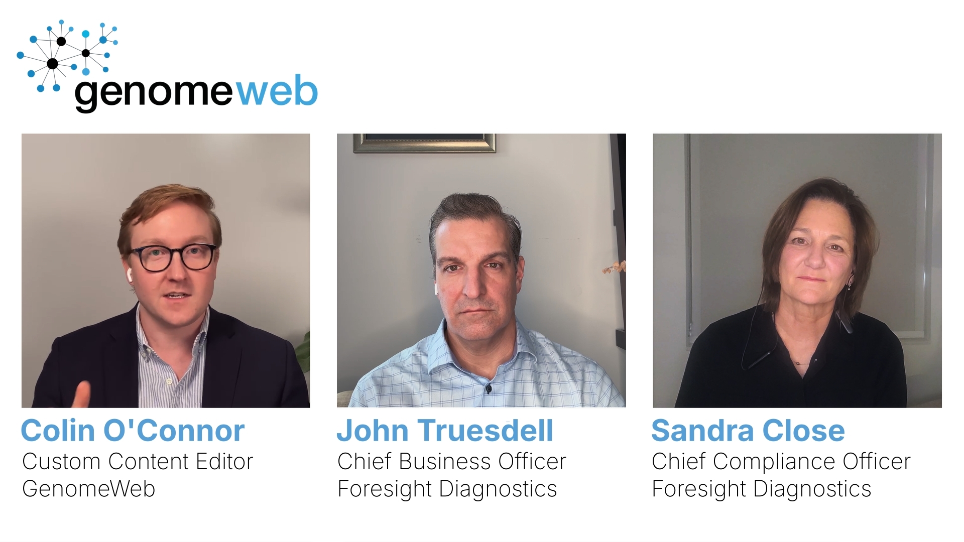 Executive Q&A Videos | GenomeWeb