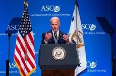 Joe Biden addresses attendees of the ASCO annual meeting in 2016.